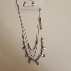 Necklace and earrings